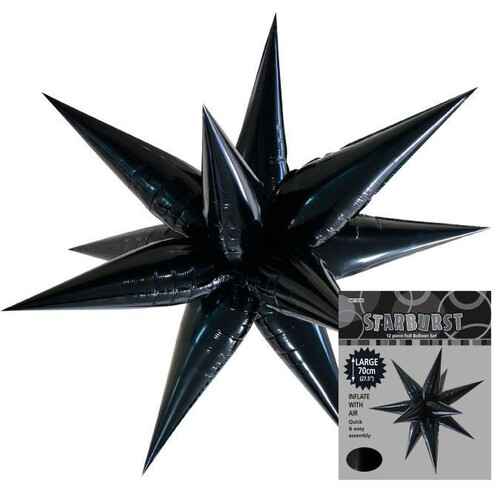 Glitz Starburst Black 70cm