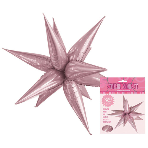 Glitz Starburst Lovely Pink 70cm