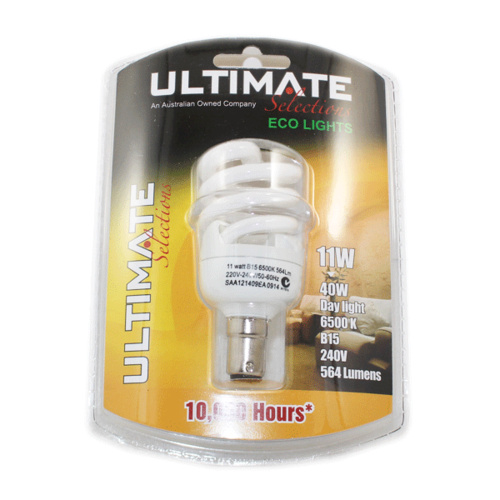 Ultimate Selections Spiral Lamp Daylight 11W B15