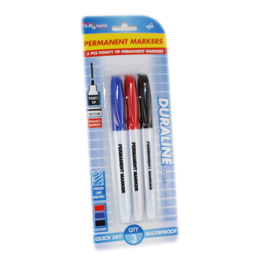 Duramax Permanent Markers 3pcs