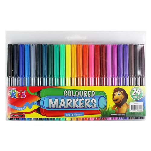 Bits & Bobs Kids Coloured Watercolour Markers 24pk