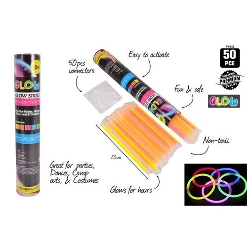 Glow Sticks In Tube 50pk