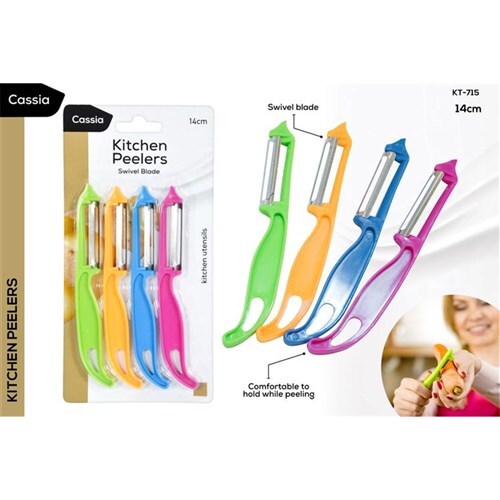 Cassia Safety Peeler 14cm 4pk