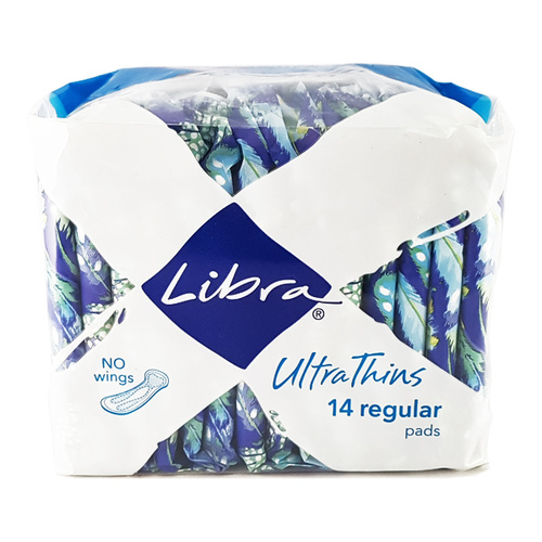 Libra Ultra Thins Pads No Wings Regular 14pk