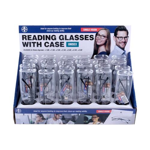 Reading Glasses And Case 1pk