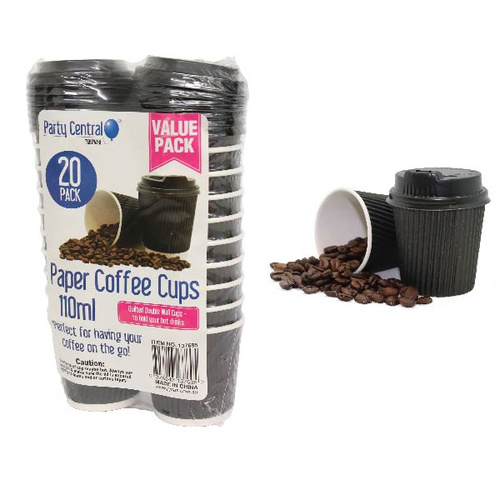 Double Wall Paper Coffee Cup 20pk 110ml