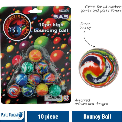 SAS 10pc High Bouncing Ball