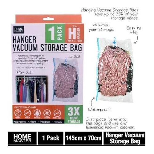 Hanger Vacuum Storage Bag - 145cm x 70cm 1pk