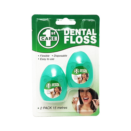 1st Care Dental Floss 15m 2pk