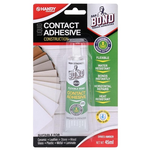 Glue Contact Adhesive Flexible Bond 45ml (Dries Amber)