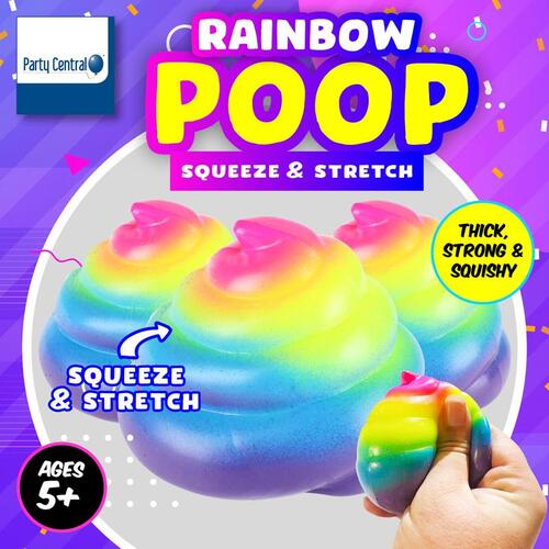 Squishy Squeeze & Splat Rainbow Poop 