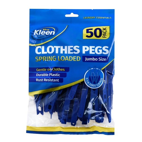 Clothes Pegs Jumbo Size 50pk