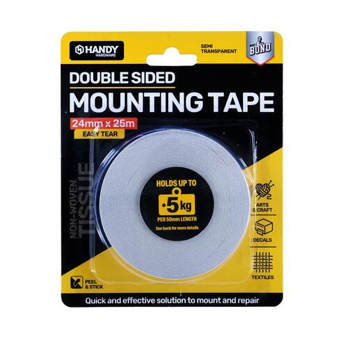 Tape Double Sided Mounting Tape 24mm x 25m