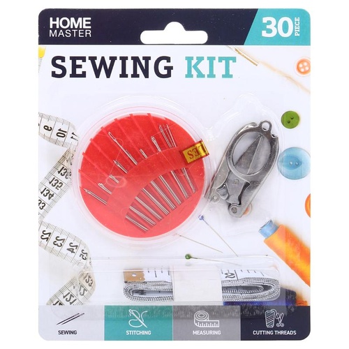 Sewing Kit with 30 Assorted Sewing Needles