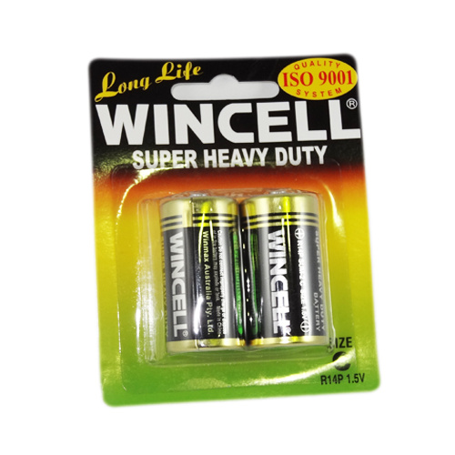 Wincell Super Heavy Duty Battery Size C 2pk