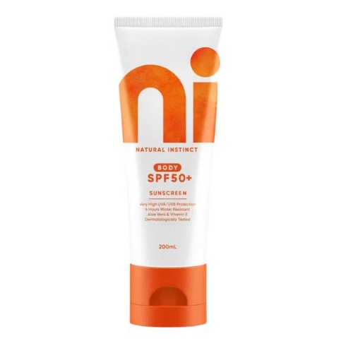 Natural Instinct Clean Body Sunscreen SPF 50+ 200mL