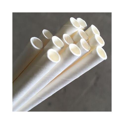 50pk Individually Wrapped White paper Straws -PSRWHITEIW