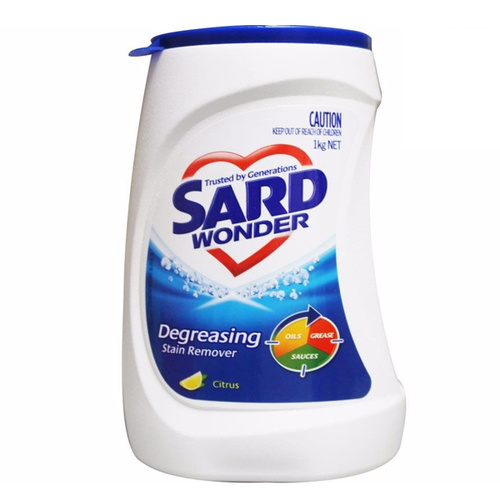 Sard Wonder Oxy Plus Soaker & Inwash Stain Remover Degreaser Citrus 1kg