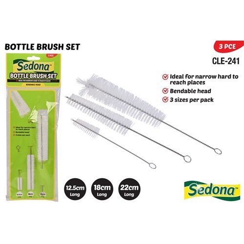 3pcs Bottle Brush Set 12.5cm/18cm/22cm 