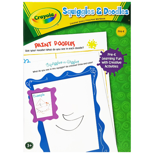 Crayola Creative Basics Preschool Workbook Squiggles & Doodles