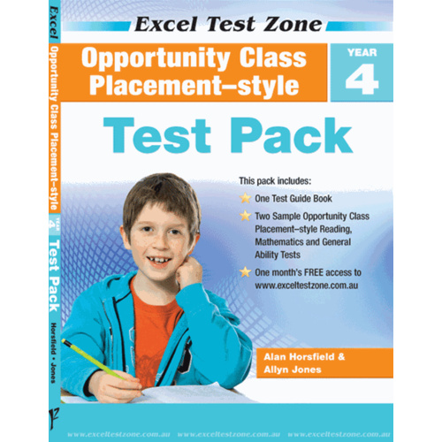 Excel Test Zone Opportunity Class Placement-style Test Pack Year 4