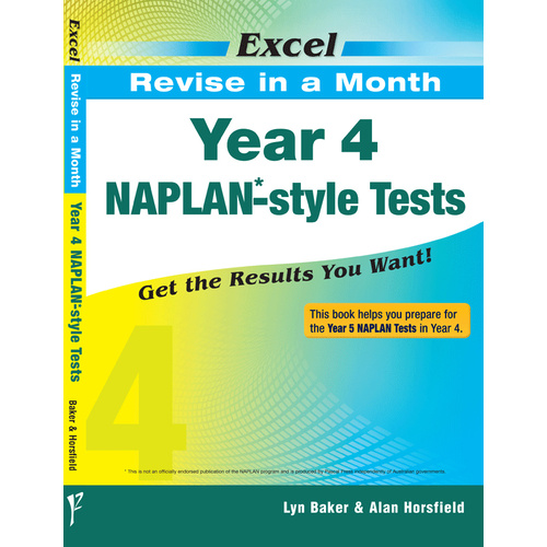 Excel Revise in A Month - Year 4 NAPLAN -Style Tests