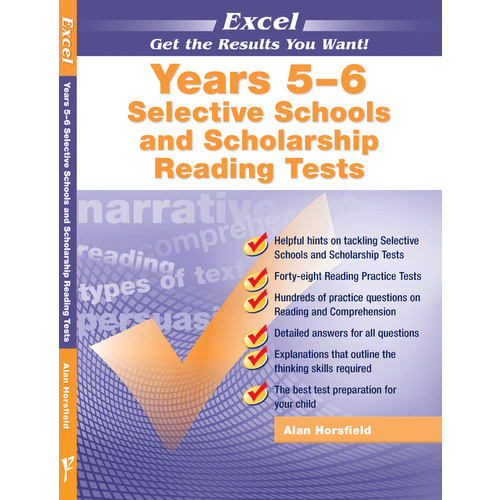 Excel Selective Schools and Scholarship Reading Tests Years 5-6