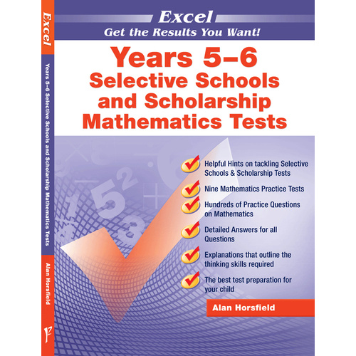 Excel Test Skills - Selective Schools and Scholarship Mathematics Tests Years 5-6