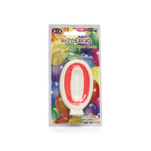 Number Shape Birthday Candle