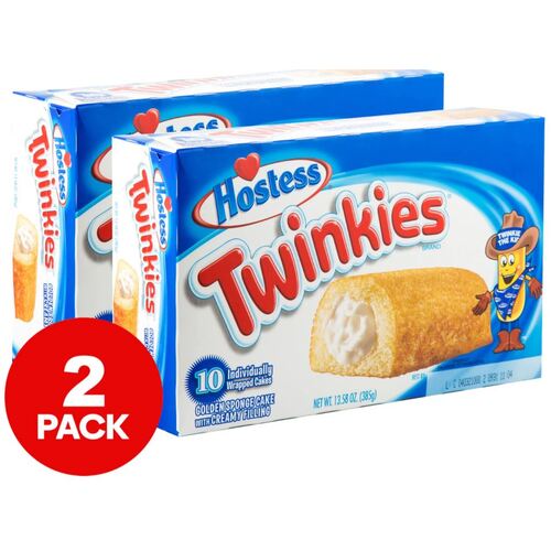 2 x Hostess Twinkies 10 Pack 385g (FRESH STOCK)